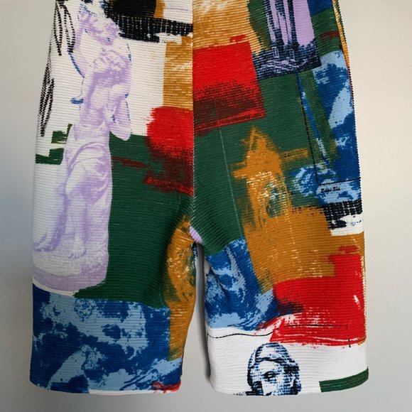 UO When In Rome Printed Ribbed Cropped Top & Short - Picture 5 of 6